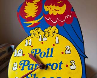 Poll Parrot Shoes clock