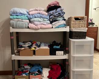 Women’s pajamas, belts, accessories