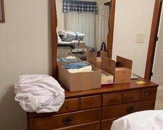 Ethan Allen dresser with mirror. Again- great condition. 
