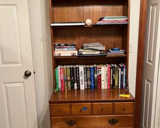 Ethan Allen dresser with bookcase top. Great condition!