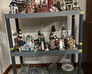 Collection of lighted houses and light houses
