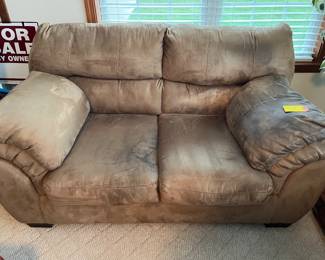 Microfiber loveseat