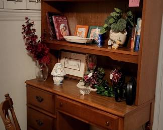 Maple Desk hutch  Chair