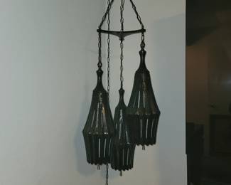 Vintage swag lamp