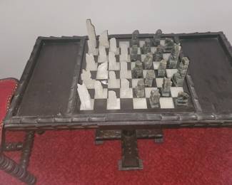 Vintage chess table 