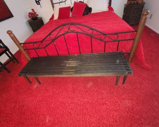 MCM ADJUSTABLE  SLAT BENCH 