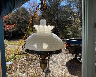 There are a pair of these hanging lamps