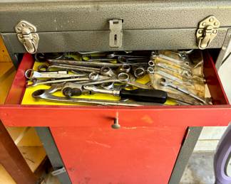 Toolbox comes with tools.  I ran out of room to spread them out, so there.