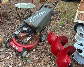 Push mower and auger