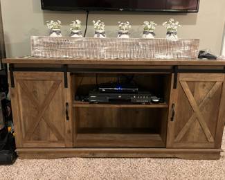 Credenza with decor