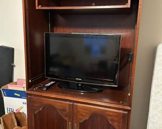 Entertainment center and television