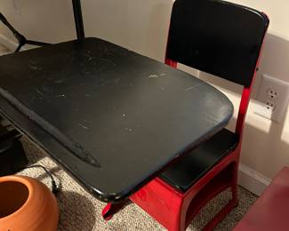 Children’s desk and chair