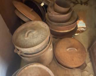 Large Collection of Cast Iron Pots
Several are Gated Pots from the 1800's