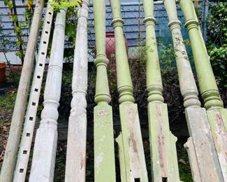 Collection of Vintage Cypress Porch Post 