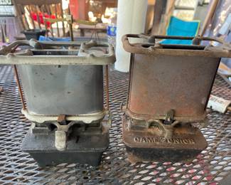 Rare & Very  Old Game Junior #2 Cast Iron Stove Top Heaters 
