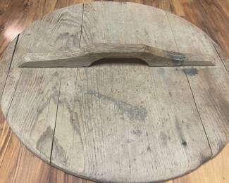 RARE!!! Large  Wooden Crock Lids 
    Always Hard To Find!!!