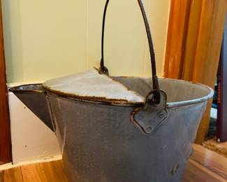 Old Granite Ware Milk Pail