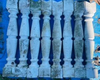 Several Cypress Porch Spindles 