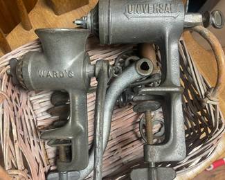 Vintage Ward's & Universal Meat Grinders