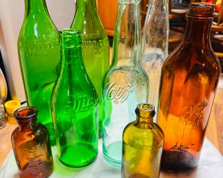 Huge (Over 100) Collection of Antique Bottles 