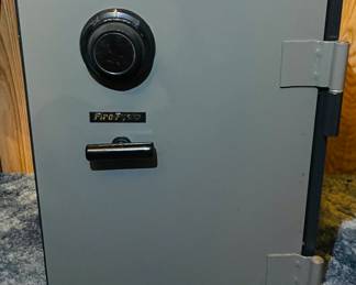 Vintage Fire Fyter Combination Safe