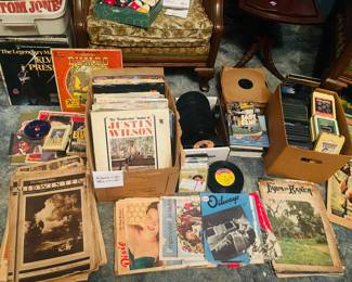 Large Collection of Vintage Vinyl Records