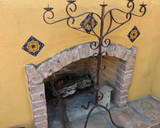 Rustic candle holder