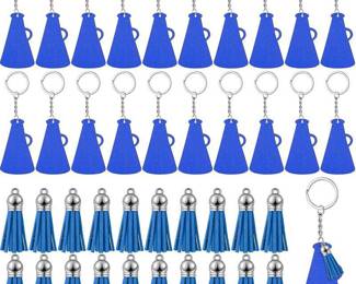 Cunno 20 Sets Acrylic Cheer Megaphone Keychains