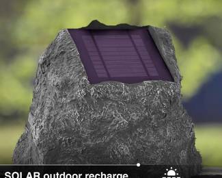 Victrola Outdoor Rock Speaker, Charcoal