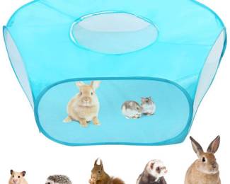 Small Animal Playpen And Dog Flower Ties