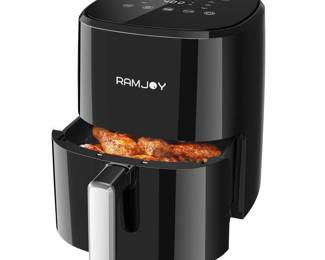 RAMJOY Air Fryer 3.8 Quarts, Black