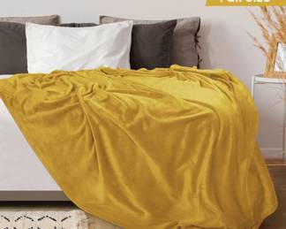 Utopia Bedding Fleece Blanket, Full Size, Gold