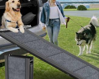 HerCcreta Wigge Dog Ramp for Car, 63in Long And 17in Wide