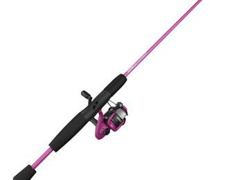 Zebco Slingshot Spinning Reel and Fishing Rod Combo, Purple