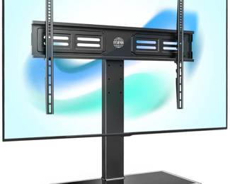 FITUEYES Universal TV Stand with Swivel Mount - Retail: $160.39