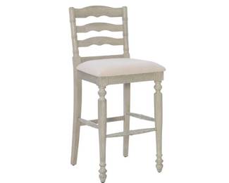 Linon Stool, White Wash
