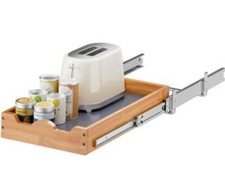 OCG Pull Out Drawer For Cabinets, 14W x 21D Inch, Bottom Mount