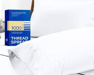 Thread Spread Egyptian Cotton Pillow Cases, King, Set Of 2