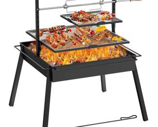 Fire Pit With 2 Grills