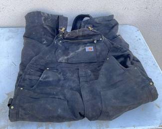 Carhartt Mens Insulated Bib Overalls Size M