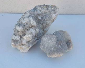 Hemimorphite and Fluorite Quartz Specimens