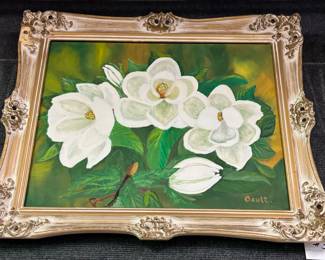 Fault, oil on canvas - Magnolias