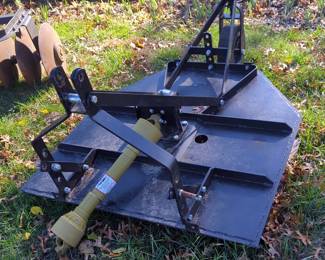 Pull Behind PTO Driven 4' Rotary Mower, 3 Point Hitch Connection