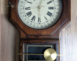 Bulova Battery Operated Wall Clock, 24" x 14" x 5"