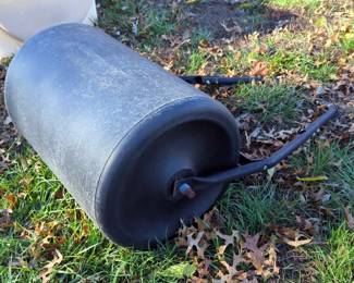 Tow Behind Polyvinyl Lawn Roller, 24" Wide And 18" Diameter