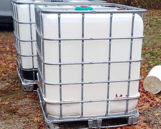 Liquid Storage Tank With Steel Cage, Bidder Responsible For Proper Removal