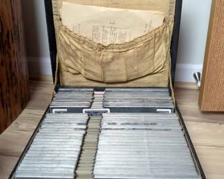 Antique Bridge Game Set, Includes Cards, Playboards, And More In Carrying Case