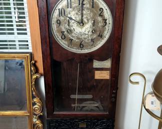 International Time Recording Company, Antique Time Clock, Believed To Be From The Ford Motor Co, 48" x 17" x 10"