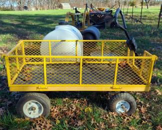 Metal Garden Cart, 26" x 54" x 25"