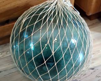 Blown Glass Fishing Float, 10"